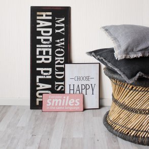 On the floor, wall and table