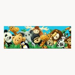 Canvas billeder 4 stk. "Studio Pets - Dogs" 30x90 cm