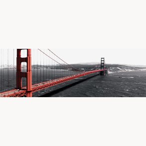 Canvas, Golden gate, 40x120cm
