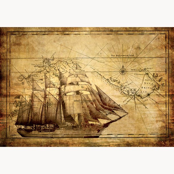 Canvas, Old Ship, 80x116cm
