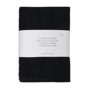 Trista Towel, Black - 2-PACK