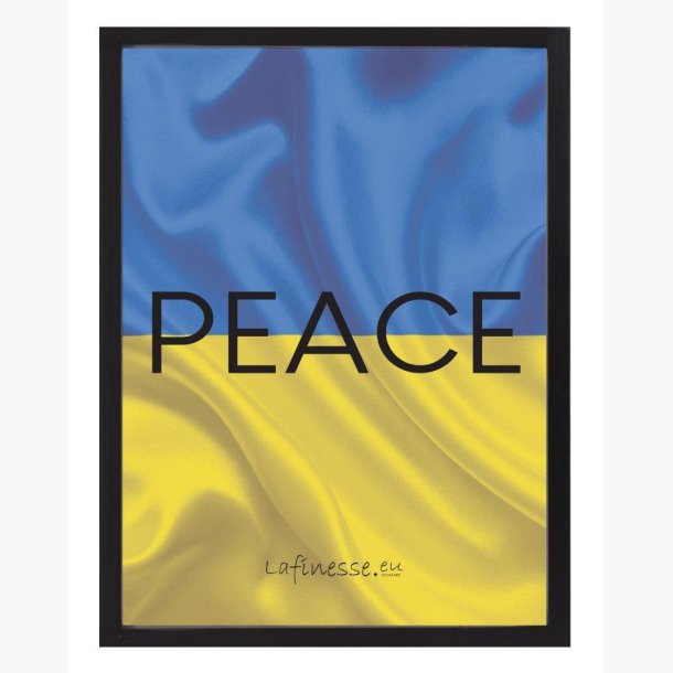 Billede med ramme - "Peace" - med logo