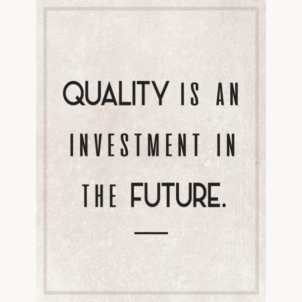 Træ Skilt HDF - Quality is an investment in the future