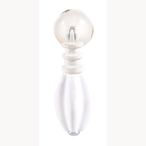 Knob, ceramic - White