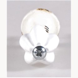 Knop, keramik - Hvid