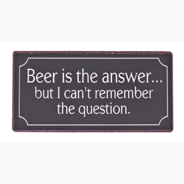 Magnet - Beer is the answer&#133;