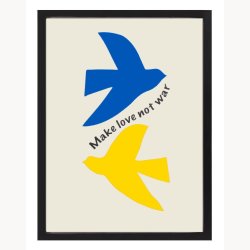 Billede med ramme - Make love not war