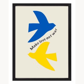 Picture with frame - Make love not war