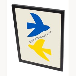  Billede med ramme - Make love not war