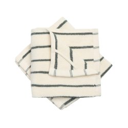 Elin Mono Stripe Hndklde, 2-PACK