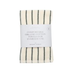 Elin Mono Stripe Towel, 2-PACK