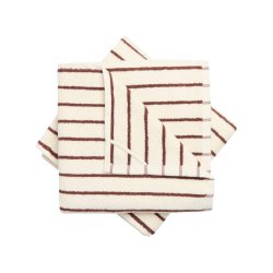 Elin Mono Stripe Hndklde, 2-PACK