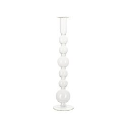 Tenna High Lysestage - Klar / Glas / 31,3cm