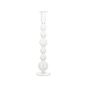 Tenna High Candlestick - Clear / Glass / 31,3cm