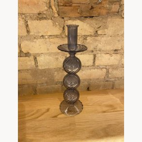 Maya Candlestick - Blue / Glass / 27cm