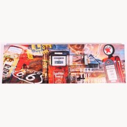 Canvasbilleder 4x1 - Route 66, 45x140cm