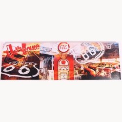 Canvasbilleder 4x1 - Route 66, 45x140cm