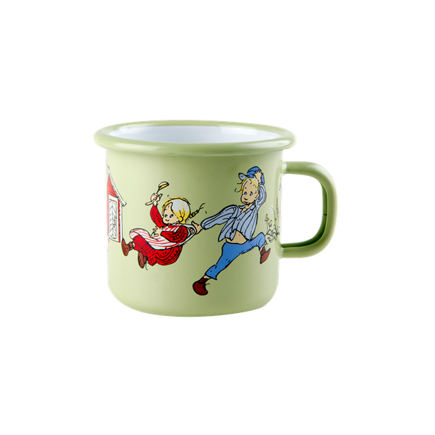 Emil from Lnneberga - Enamel mug 2,5dl Emil&Ida, green