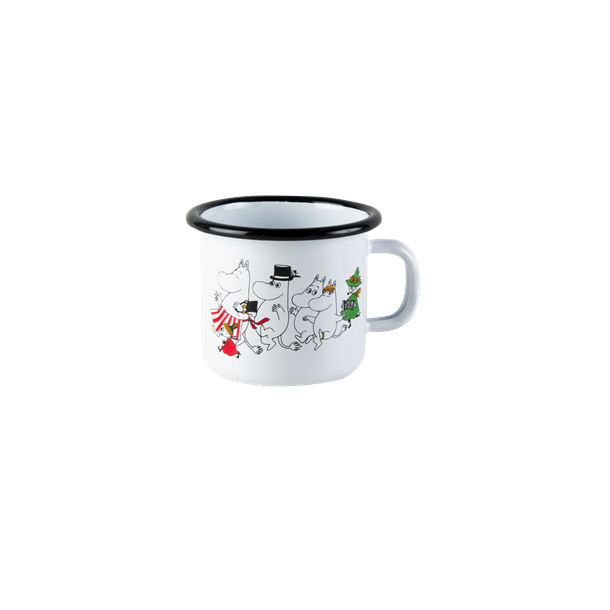Moomin - Enamel mug 2,5dl "Moomin Valley"