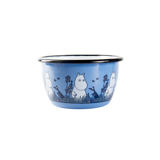 Moomin - Enamel bowl 3dl, blue
