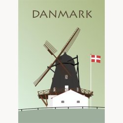 Indrammet billede - Danmarks Motiver 6 stk.