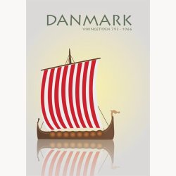 Indrammet billede - Danmarks Motiver 6 stk.