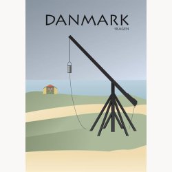 Indrammet billede - DK motiver,  Jylland og omegn 6 stk.