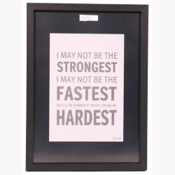 Skifteramme med citat 30 x 42cm, bred