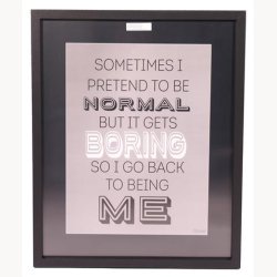 Skifteramme med citat 40 x 50cm, bred