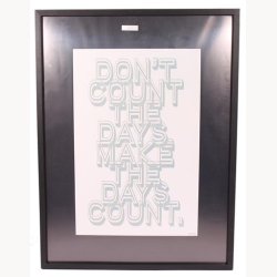 Skifteramme med citat 60 x 80cm, bred