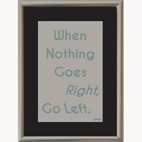 Exchange frame with quote, 13x18 cm