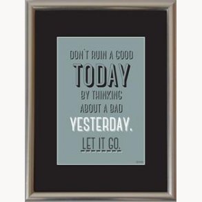 Exchange frame with quote, 18x24 cm