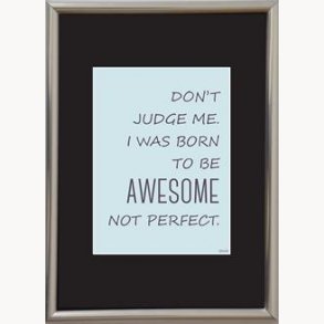 Exchange frame with quote, 21x30 cm