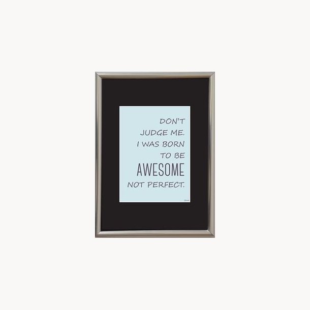 Exchange frame with quote, 21x30 cm