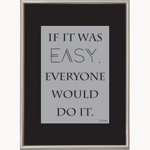 Exchange frame with quote, 30x42 cm