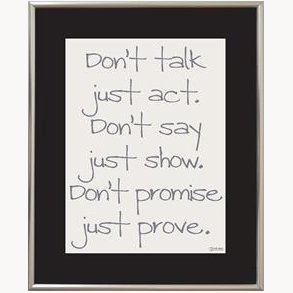 Exchange frame with quote, 40x50 cm