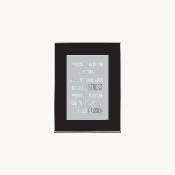 Exchange frame with quote, 60x80 cm