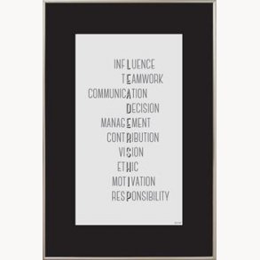 Exchange frame with quote, 61x91,5 cm