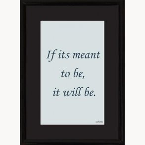 Exchange frame with quote, 13x18 cm