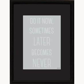 Exchange frame with quote, 18x24 cm