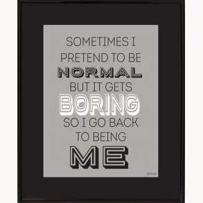 Exchange frame with quote, 40x50 cm