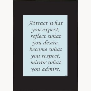 Exchange frame with quote, 70x100 cm