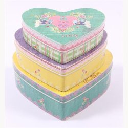 Tin  boxes, set of 3 pc.