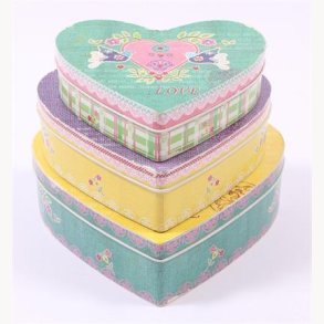 Tin  boxes, set of 3 pc.