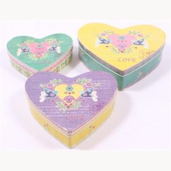 Tin  boxes, set of 3 pc.