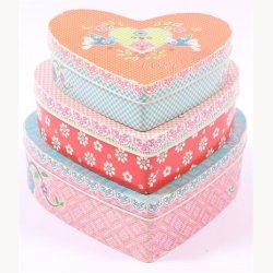 Tin  boxes, set of 3 pc.