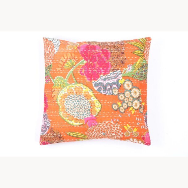 cushion cover with flowers