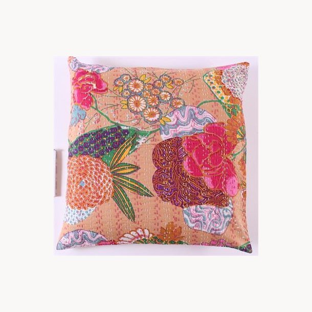 cushion cover with flowers