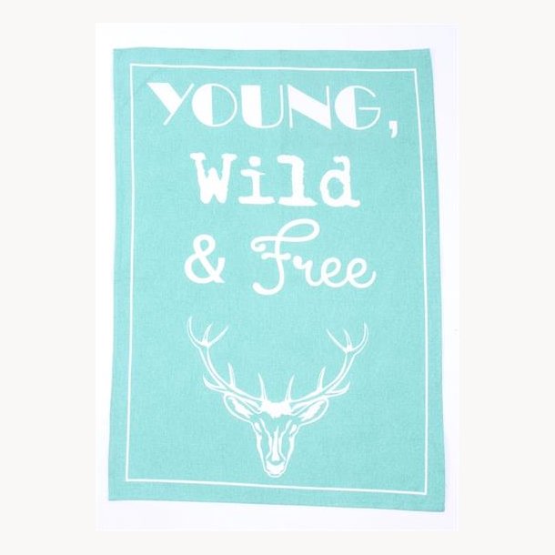 Dishtowel - Young, wild &amp; free