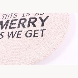 Placemat for beach, This is as merry as we get